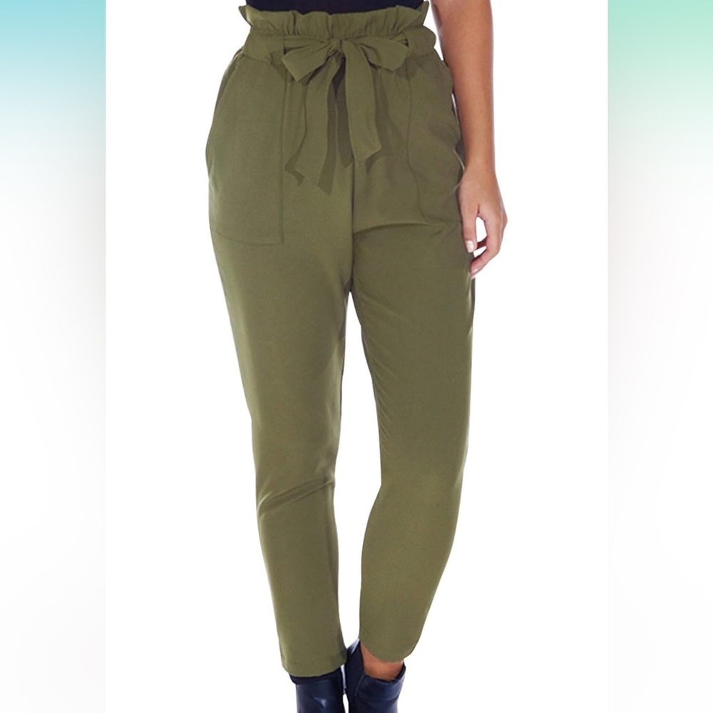 Simplee Apparel Straight Leg Casual Pants with Pockets